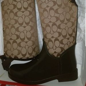 Coach rain boots